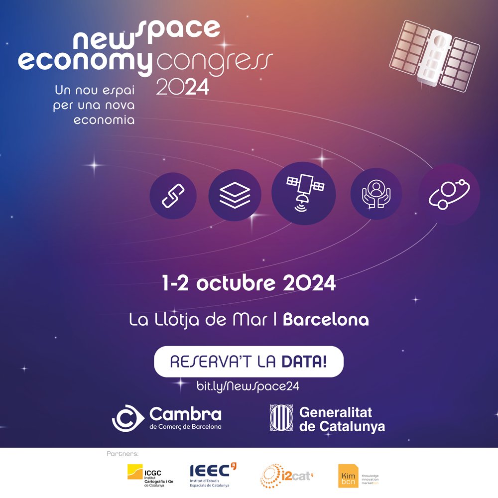 🚨Avui comença el congrés #NewSpace24🚨

El secretari general d'<a href="/empresacat/">Empresa</a>, <a href="/polgibert/">Pol Gibert</a>, inaugurarà l'esdeveniment a partir de les 12.15 h   

El congrés internacional dedicat a la nova economia de l’espai s'emmarca en l'#EstratègiaNewSpace del Govern🚀

ℹ️tuit.cat/dco5z