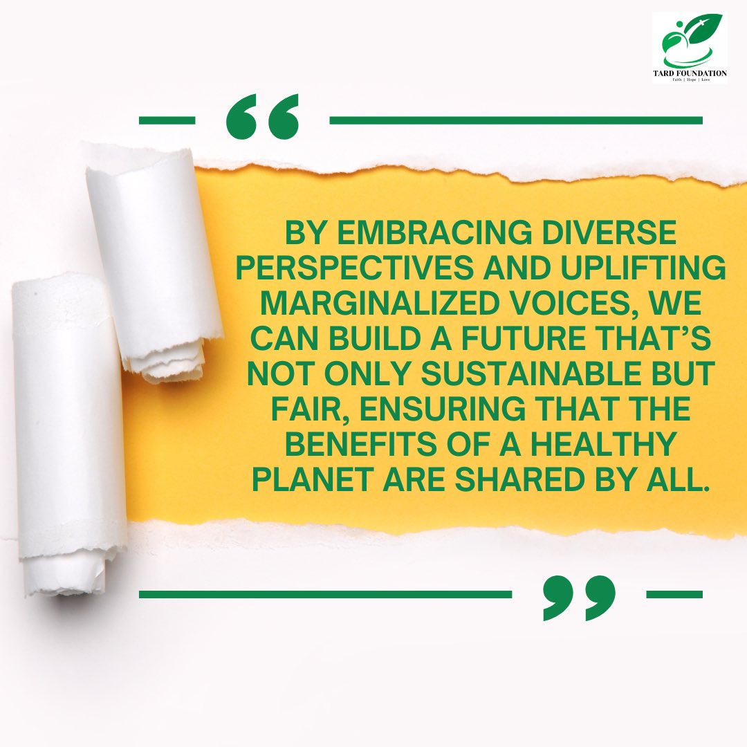 The climate crisis affects everyone, but it doesn’t affect everyone equally. Therefore, the responses must be as varied and inclusive as the communities they seek to serve. A sustainable future is only truly sustainable if it is also just.

#ClimateJustice