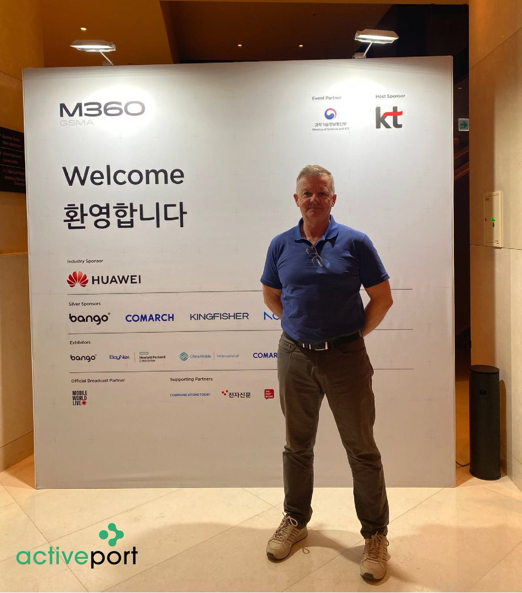 ActivePortGroup's tweet photo. Exciting times at the M360 APAC event in Seoul. Activeport Chairman, Peter Christie, joins global telecom leaders and government officials to discuss the latest innovations transforming the world's largest mobile markets. #M360 #Technews #Activeport #M360APAC https://t.co/eFpP7LiZKT