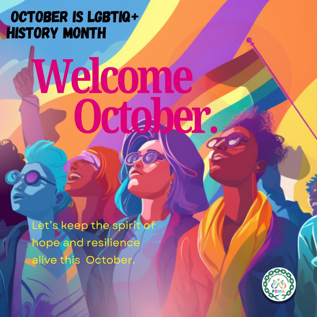 femauganda's tweet photo. This Month is intended to bring queer history to light in education after this long period of school children growing up hearing nothing positive about LGBTQ+ people and our lives.
#WelcomeOctober
#BreastCancerAwarenessMonth https://t.co/1bc5POEzWZ