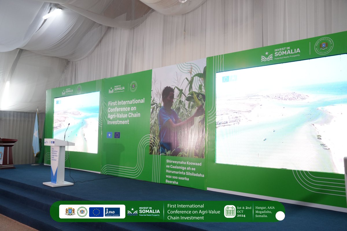 MOASomalia's tweet image. We are excited to announce the start of the first International Conference on Agri-Value Chain Investment, with participants now arriving at the venue. #AgriValueChain #InvestmentConference #Agriculture