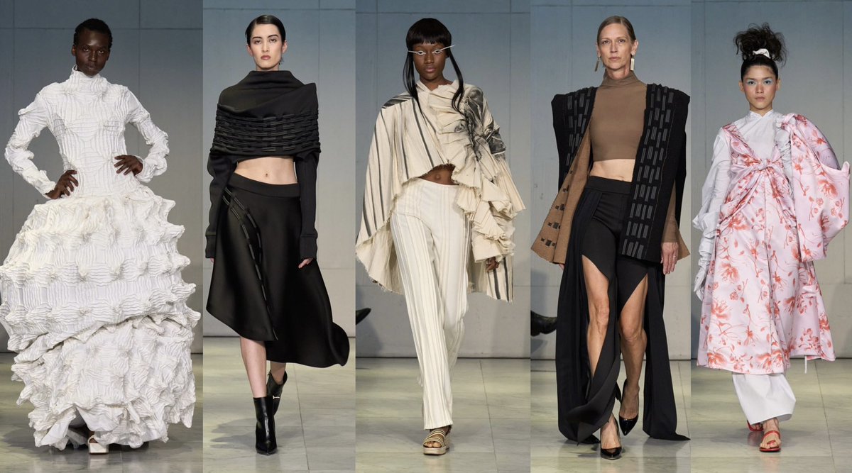 IvoryMali's tweet photo. Fashion Institute of Technology Spring/Summer 2025 RTW ~here are few designs made by students in the masters program https://t.co/CQoCXz1S6D