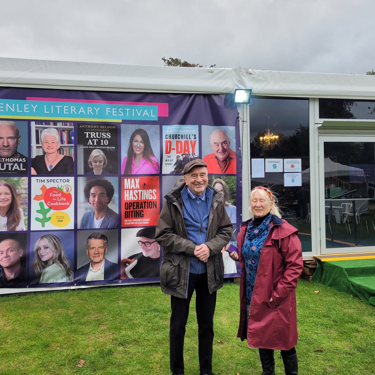 Spoke <a href="/HenleyLitFest/">Henley Literary Festival</a> last night. Excellently organised. Took my parents.