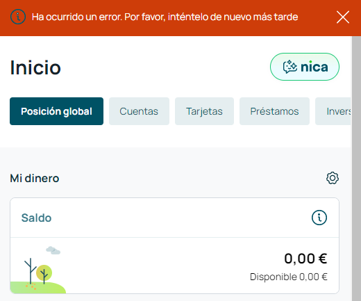 Llevamos unos días con problemas en la banca online de <a href="/UnicajaBanco/">Unicaja</a> . Esta mañana accedo y tras dar el error muestra este saldo. Si hubieras escuchado el podcast "La quiebra" de <a href="/PodiumPodcast/">Podium Podcast</a> estarías como yo, acaparando bienes y armas.