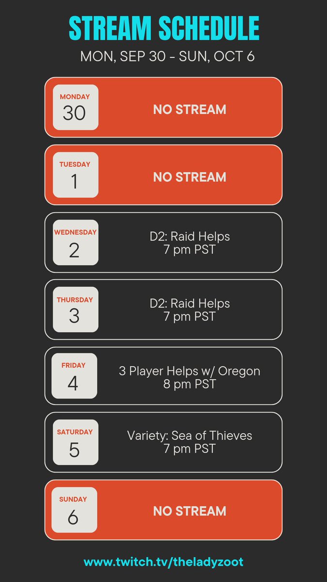 New schedule for the week! Hope to see you all there!! ❤️ ☑️