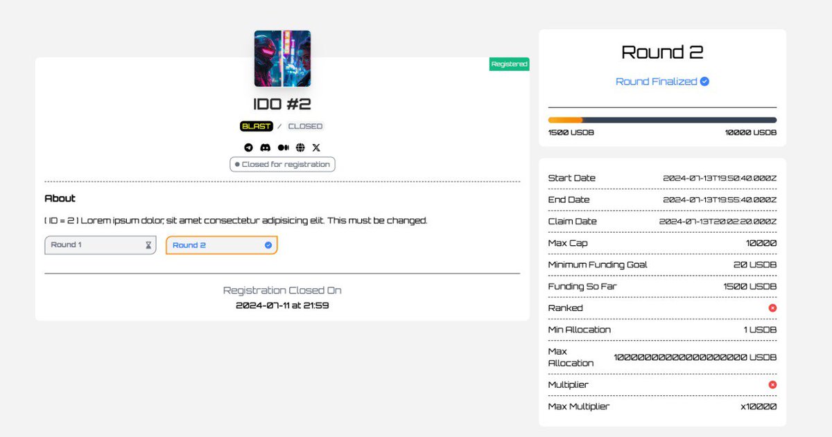 Frontend upgrades to the IDO section of our site well and truly OTW at blastoff.zone👌

After this is complete you can expect announcements to follow regarding our first IDOs, just in time for Uptober!

Dev will say we shouldn't yet, but we're going rogue, check out