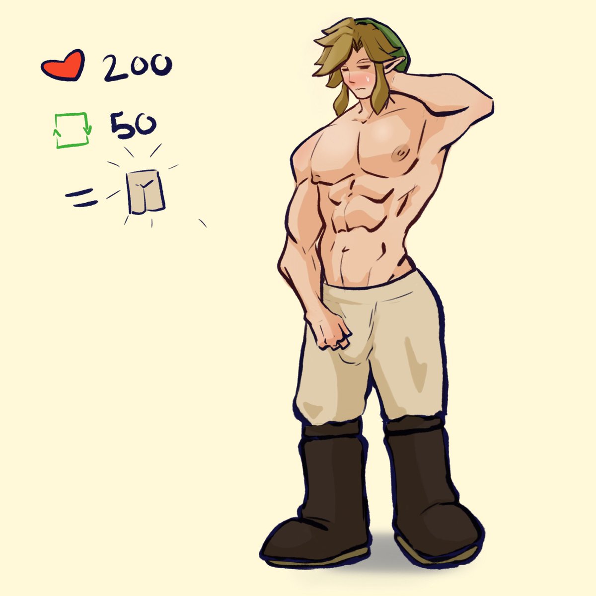 Anticipation in his eyes