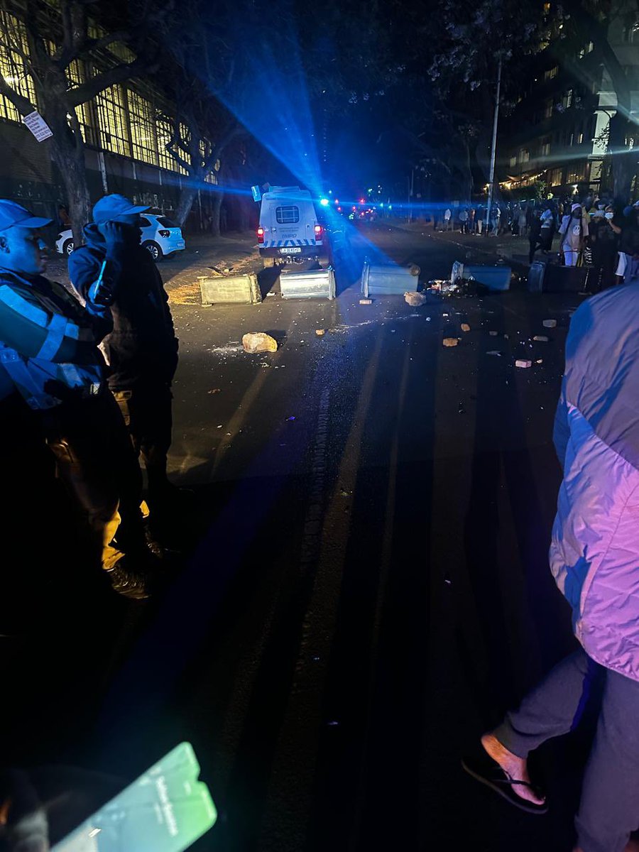 ActionSATshwane's tweet image. Residents of Ward 58 CBD notified ActionSA of strike action at Madiba Street between Bosman &amp;amp; Sophy De Bruyn last night. Acting Mayor @nasiphim was quick to act. Once the owner has sent proof of payment to @CityTshwane, the students accommodation will be reconnected. #WeAreLed