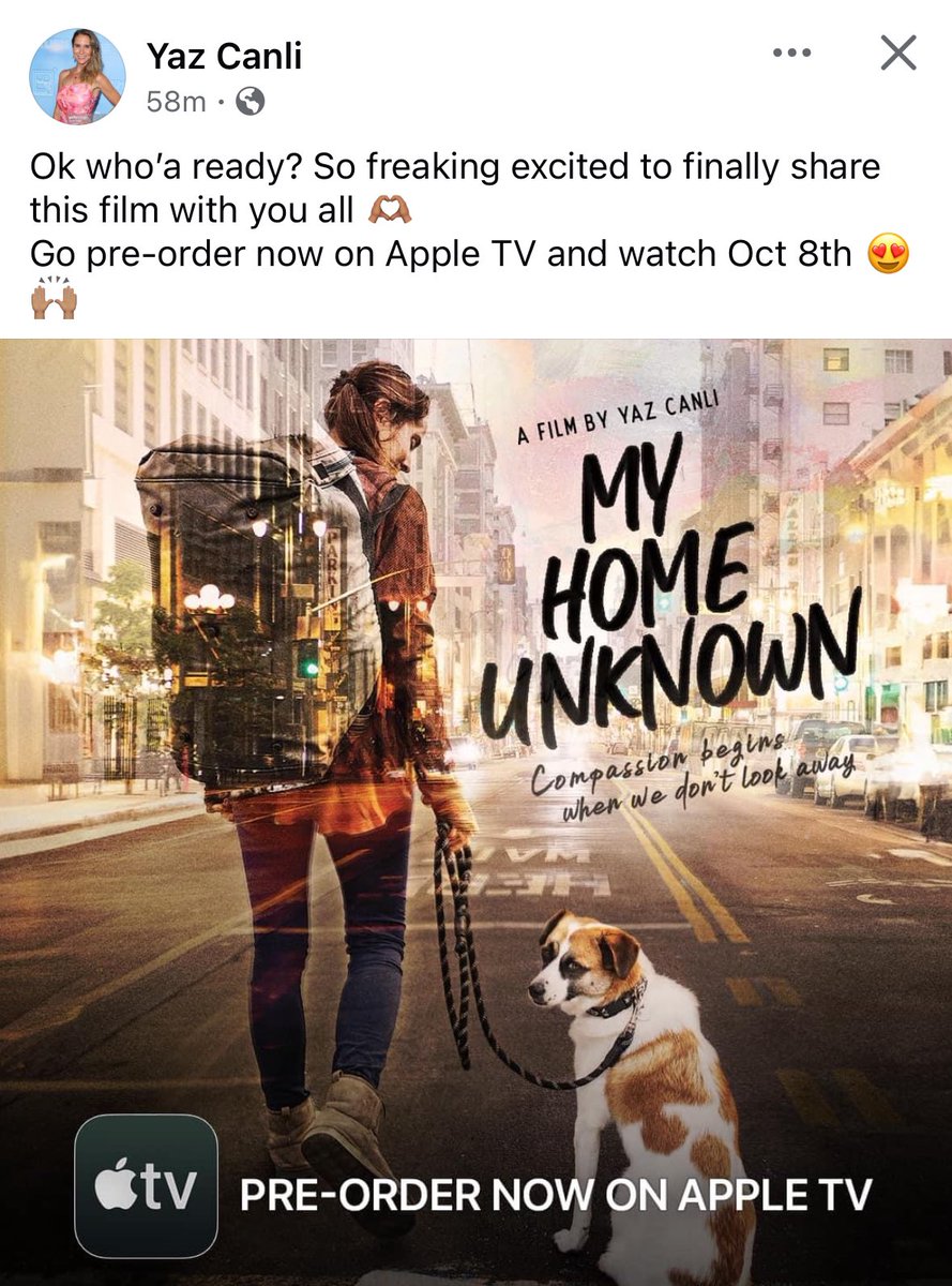 My friend put her heart and soul into making this movie.. Writer, Director and starred in it.. So proud- check it out kids on <a href="/AppleTV/">Apple TV</a> #myhomeunknown
#homelessness #losangeles #newmovies