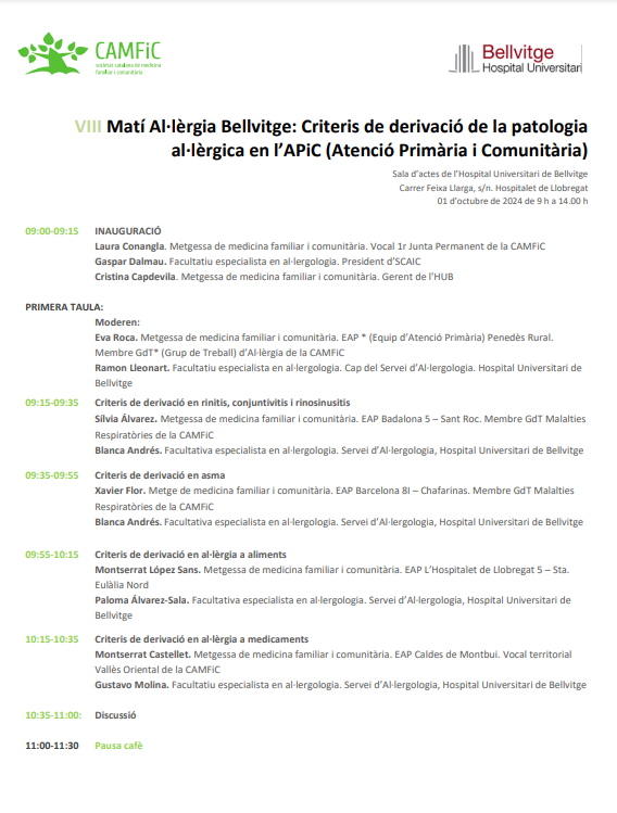 CAMFiC's tweet photo. ✅Tot a punt per la jornada d'avui! 👩‍⚕️ @hbellvitge  
#MatíAl·lèrgiaBellvitge https://t.co/oOuP8L7j7t