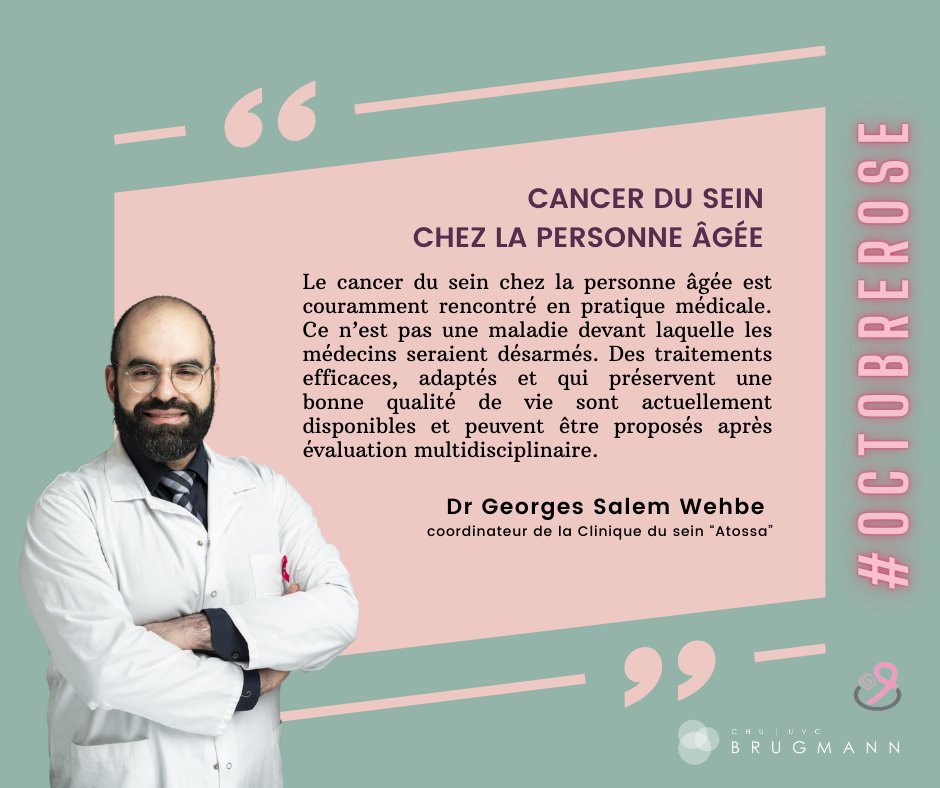 CHU Brugmann UVC (@chubrugmann) on Twitter photo 🎀 Dans le cadre d’octobre rose, le Dr Georges Salem Wehbe, coordinateur de la clinique du sein "Atossa", vous donne 1 conseil par semaine.
#octobrerose #prévention #cancerdusein #caretogether #chubrugmann 🎀 Dans le cadre d’octobre rose, le Dr Georges Salem Wehbe, coordinateur de la clinique du sein "Atossa", vous donne 1 conseil par semaine.
#octobrerose #prévention #cancerdusein #caretogether #chubrugmann