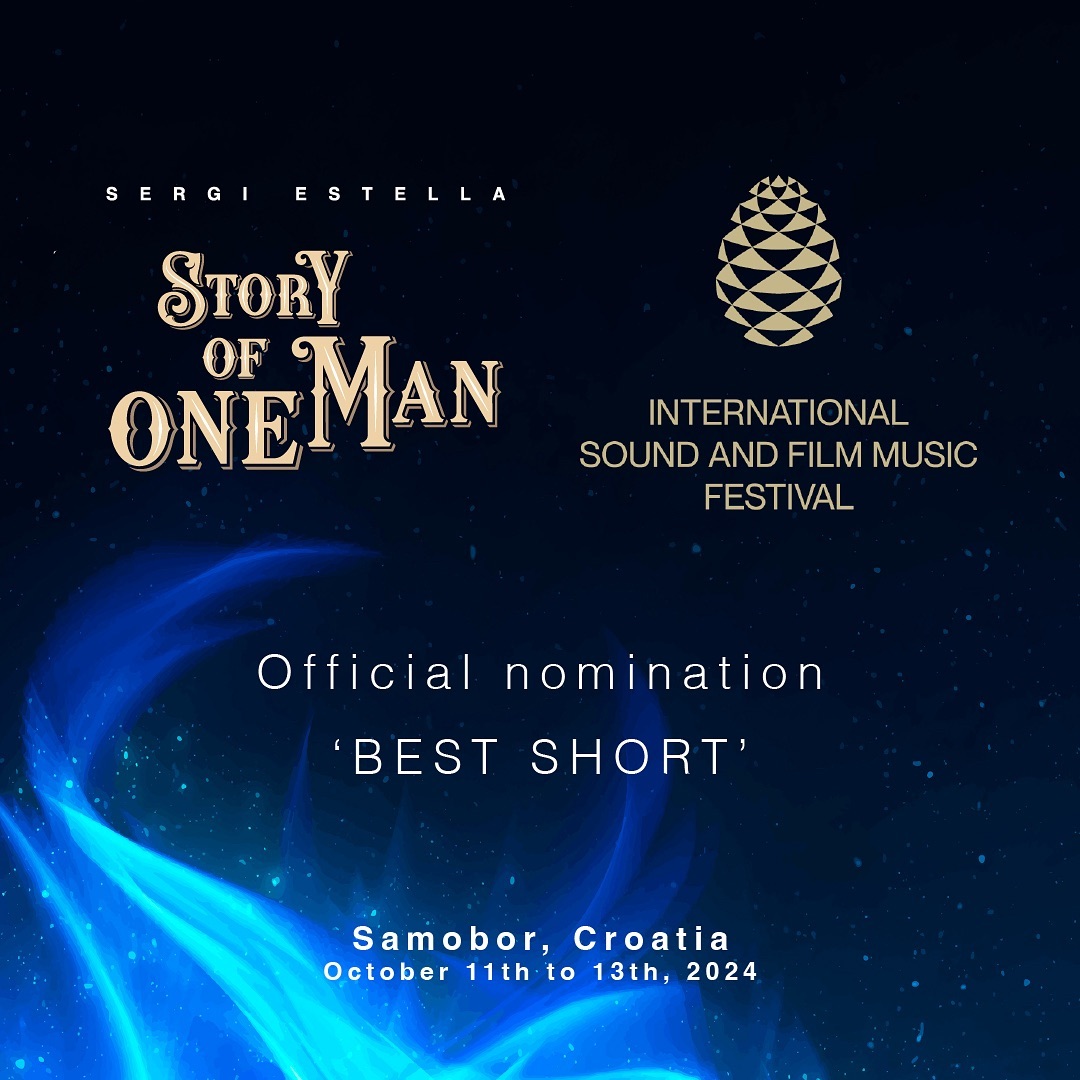 Visualizo's tweet image. El #documental "Story of one man" nominado al mejor #cortometraje del @ISFMF de Samobor, Croacia
isfmf.com/2024/09/30/and…

@Sergi_Estella protagoniza la película dirigida por Xandru Fdez y Fran Cantón, y en la que colaboro como #operadordecámara

Tráiler: estellathefilm.com