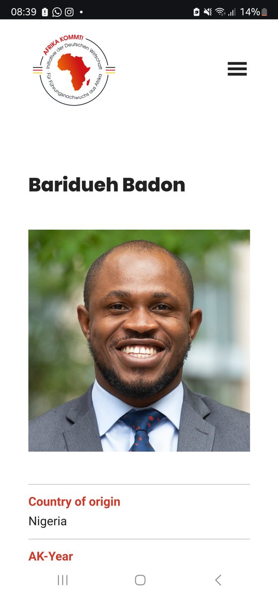 BadonB's tweet photo. Why did I leave Nigeria?
Was I even doing well before I left?

I was working in an NGO, earning about 1m per month in 2017. Our overall oga in Abuja sacked me because he wanted to promote his girlfriend into my role.  My manager fought for me to no avail. I fought, cried, and prayed to no avail.
 A week later, I saw a fellowship program sponsored by the German President and other industries in my class WhatsApp group.  

I was very desperate to leave the country.  It was an intern role. But I wanted to leave by all means.
I applied for the program and qualified as one of the 47 fellows out of 5600 applications from 45 African countries.
This was my profile when i was in the program: https://t.co/xgkJ4NOpza

I didn't apply for a visa, the German government fixed one for me, and my visa interview by a Nigerian lady in the embassy was " Doc, why are you still single with this kind of amazing CV?" 

During the period of waiting, I got another NGO role in Abuja paying in USD.
The toxicity in the Abuja office was worse than my previous NGO, God just made sure I don't try changing my mind 😅 

Guess what?
My flight to Germany was on August 1, 2019, and the US Government closed the NGO office in PH in July. That my oga's girlfriend lost her job and was jobless for years. I hear that my oga is still jumping from one program to the other in Nigeria,  while I am vibrating on a global scale.

God allowed all the "bad events" to happen because he wanted to make me very uncomfortable to move. He knew I would not leave a 1m job for an internship.
God turned what the enemy meant for evil into good.

Do you have a relationship with Jesus? 
May God make you uncomfortable!!