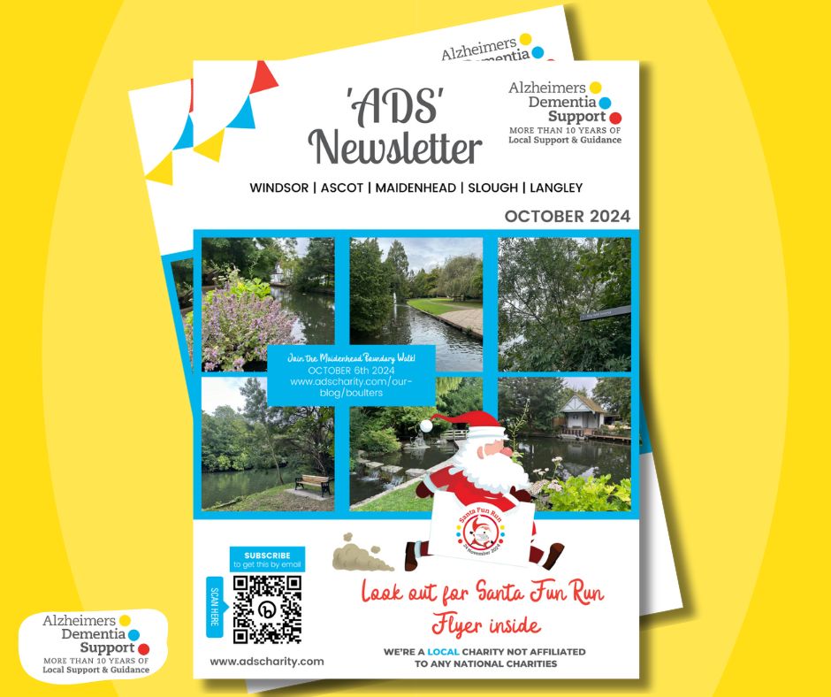 ⭐ Our October Newsletter is out now! Catch up on our latest activities and news by clicking here 👉 bit.ly/NLOCT24 

Happy reading! 📰 

#ADSCharity #AlzheimersDementiaSupport #BerkshireCharity #DementiaSupport #Maidenhead #Ascot #Windsor #Slough