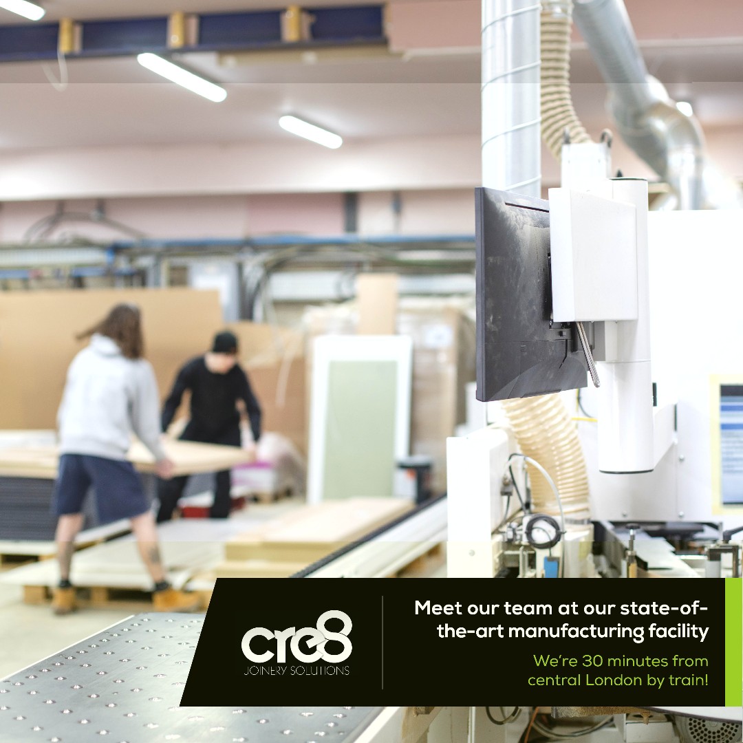 Cre8Joinery's tweet image. See the manufacturing process first hand and get an inside look at our UK factory and an  opportunity to connect with our team.  

Get in touch with us today to arrange a visit! 🔗cre8joinery.co.uk/contact-cre8/

#UKManufacturing #FactoryTour #ManufacturingProcess #UKIndustry