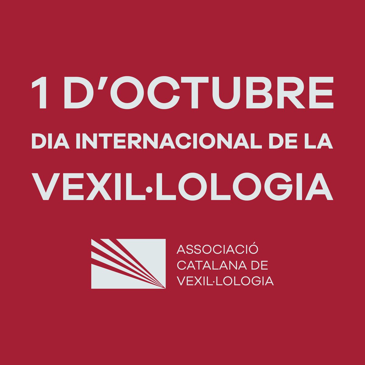 El primer d'octubre sempre serà un dia històric per Catalunya i un dia de celebració per als vexil·lòlegs d'arreu del món, perquè se celebra el dia mundial de la vexil·lologia! #VexiDay

Avui és un bon dia per començar en l'estudi de les banderes!