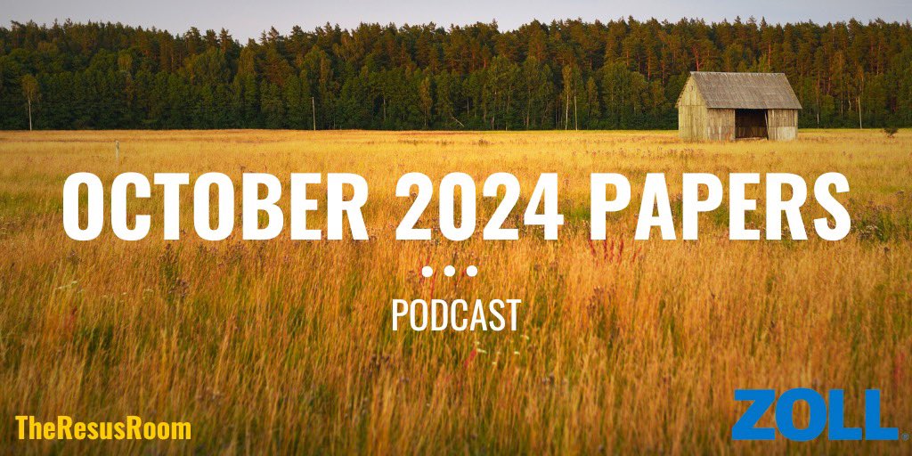 October ‘24 Papers Podcast

•Accuracy of blood pressure readings in critically unwell patients
•Accuracy of CT Head scans
In SAH, is an LP required?
•Naloxone in cardiac arrest?

itunes.apple.com/gb/podcast/the…

open.spotify.com/show/4pGoo1XFn…

TheResusRoom.co.uk #FOAMed