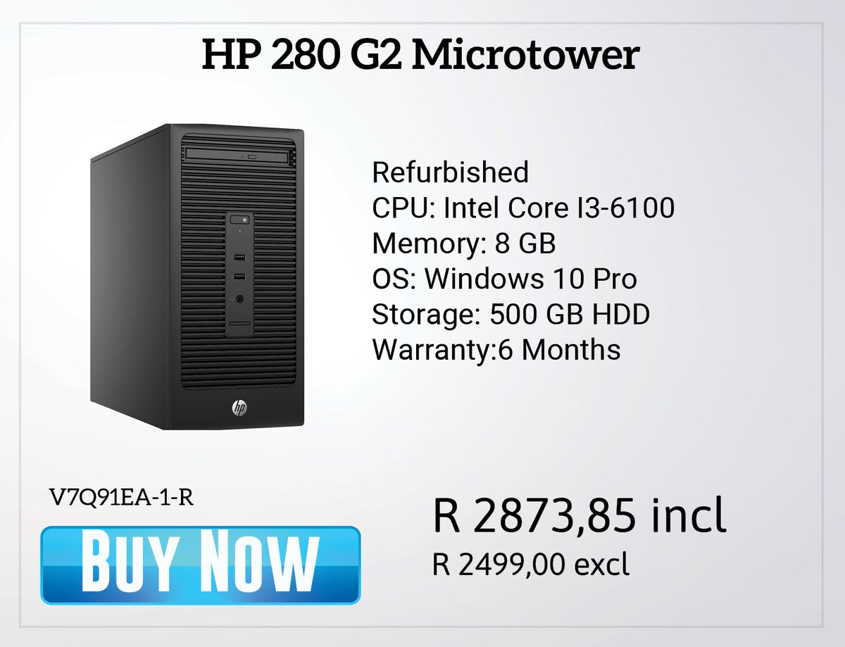 Partserve's tweet image. Dell OptiPlex 3040 (PCDELO3040-1-10)
HP Compaq Pro 6300 (H4U88ES-2-R)
HP 280 G2 Microtower (V7Q91EA-1-R)
Dell OptiPlex 3050 (PCDELO3050-2-10)

#Dell #HP #OptiPlex #Compaq #DailyDeals #Partserve #BusinessDesktops #TechOffers #WorkEfficiency