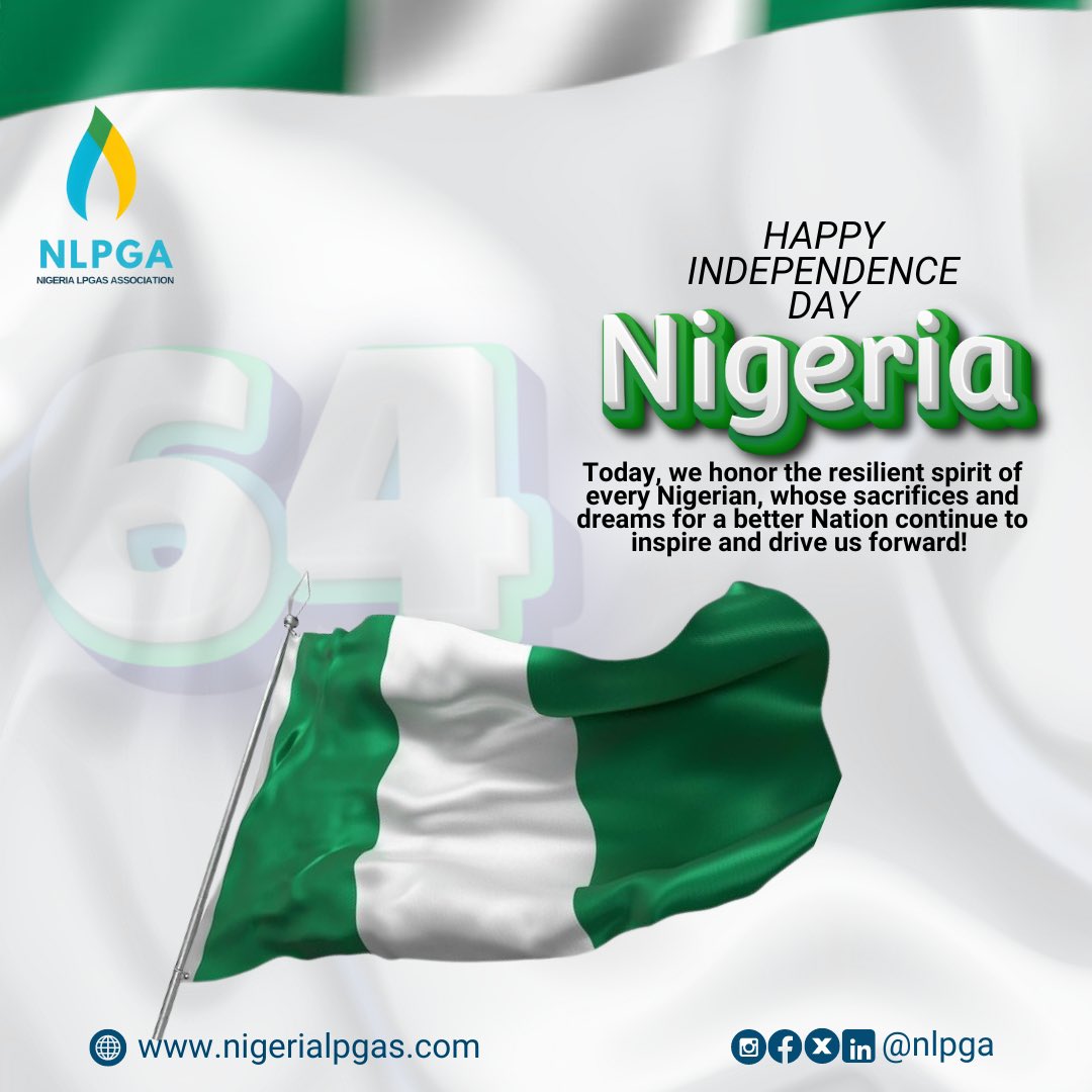 NLCGA_'s tweet photo. A nations pride and culture rests in the heart and soul of its people.
A very happy independence Day to Nigeria and its people. From all of us at NLPGA.🇳🇬
#64thindependenceday #happyindependencedaynigeria #october1st #NLPGA https://t.co/4xmE2ZbN7q