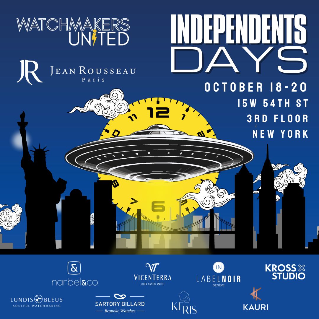 🍏 BIG APPLE = BIG NEWS 🗽
 ⏰ Watchmakers United is coming to New York this October! 📅
 Stay tuned for more details! 🎉
#watchmakersunited #newyork