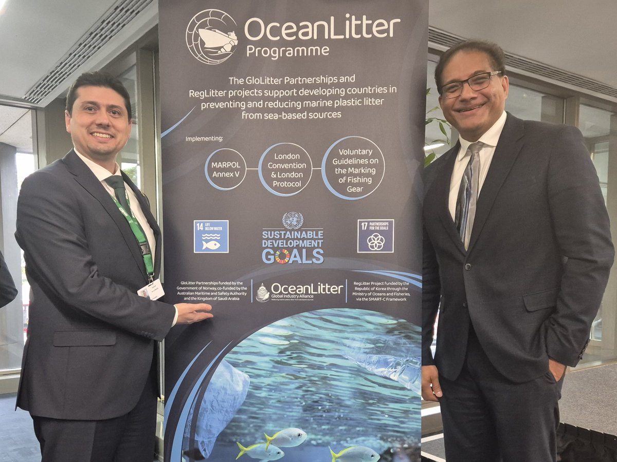 ImoSaudi's tweet image. On the sidelines of @IMOHQ&apos;s #MEPC 82 session, #SaudiArabia🇸🇦 participated in the #OceanLitter Project coffee break. This is part of the #GloLitter Partnership Project that is co-funded by the Kingdom which supports developing countries in preventing and reducing #MarinePlastic…