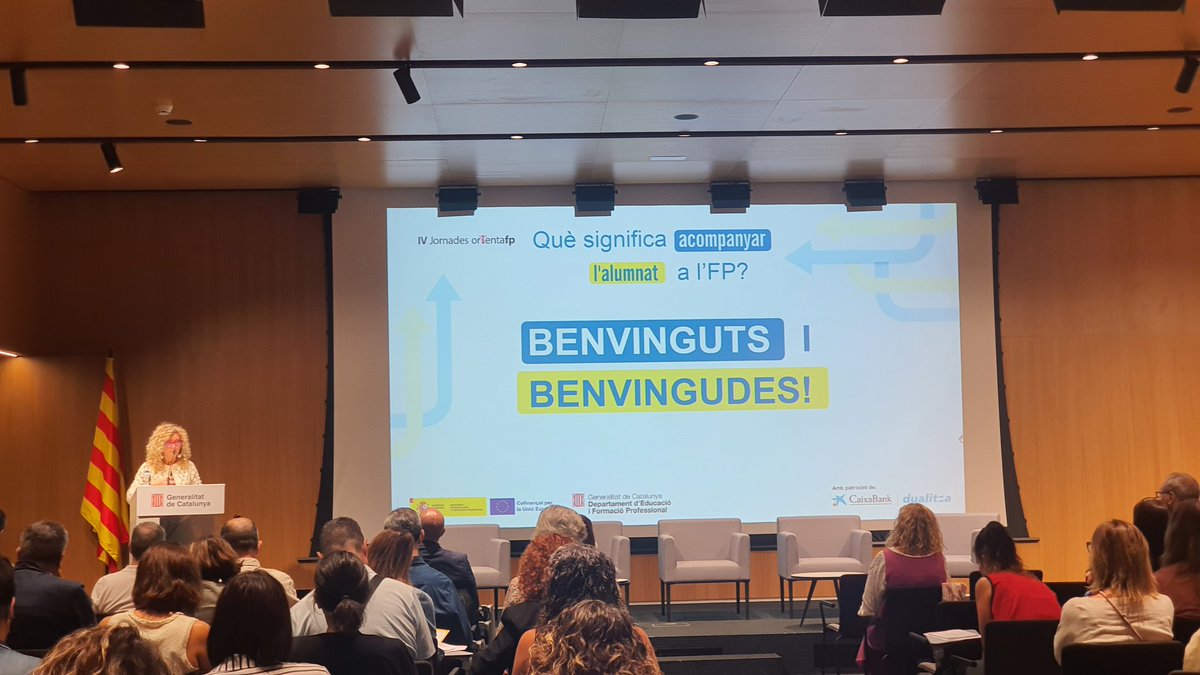 Estem a la IV Jornada OrientaFP!  Què significa acompanyar l'alumnat a l'FP?