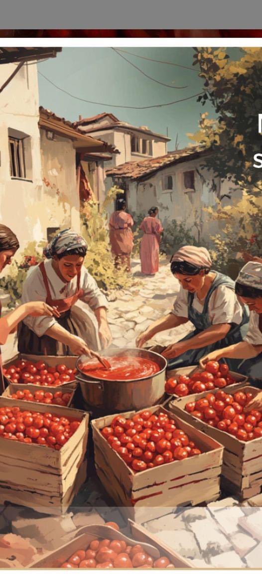 Hangi Ressam çizdiyse,,Çok güzel Kasalardaki Domatesleri okadar 🍅🍅güzel şekil verip o kadar gerçekçi boyamışlar ki.sanki elimizi uzatsak, birkaç domatesi alacağız gibi görünüyor insana.