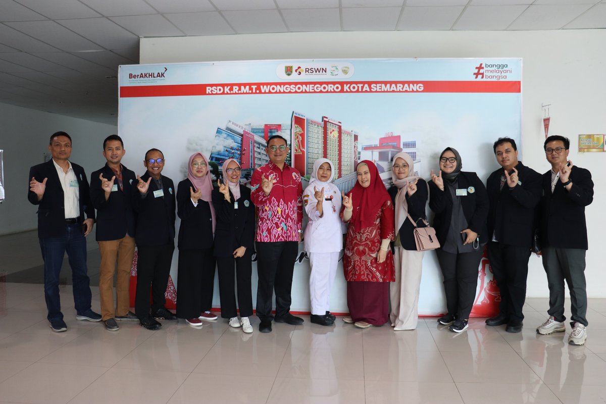 Mahasiswa MARS URINDO menggelar Kuliah Lapangan Kelas 38 A Program Studi Magister Administrasi Rumah Sakit Universitas Respati Indonesia di RSUD Wongsonegoro Semarang