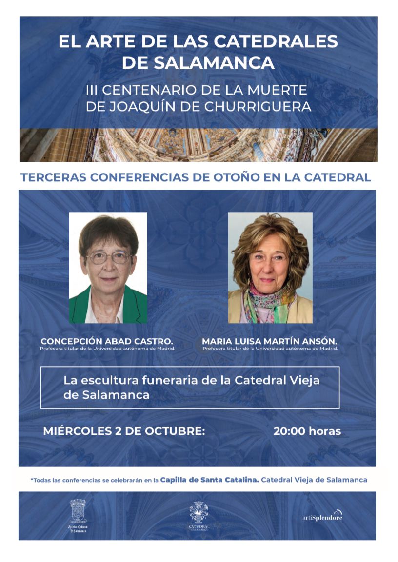 ¡AVISO!
SE TRASLADA LA CONFERENCIA DEL DÍA 2 AL DÍA 16 DE OCTUBRE

Por motivos personales de las ponentes, la conferencia queda aplazada al miércoles día 16 de octubre