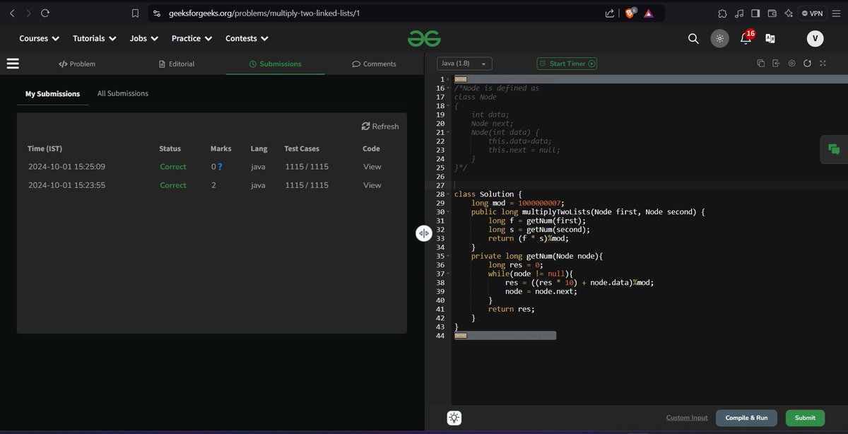VinitNotFound's tweet image. #geekstreak2024 #DeutscheBank
@geeksforgeeks

@DeutscheBank

Day 21  
Profile Link - geeksforgeeks.org/user/45vinitt6…