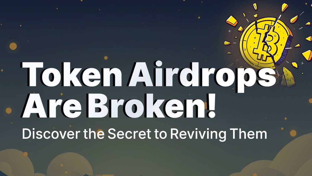 BREAKING: Token Airdrops Are Broken! Discover the Secret to Reviving Them. 

Highlights; 
Token airdrops were once heralded as a revolutionary tool in the Web3 space. From Uniswap’s pioneering approach that rewarded early users to more complex Proof-of-Stake (PoS) models employed