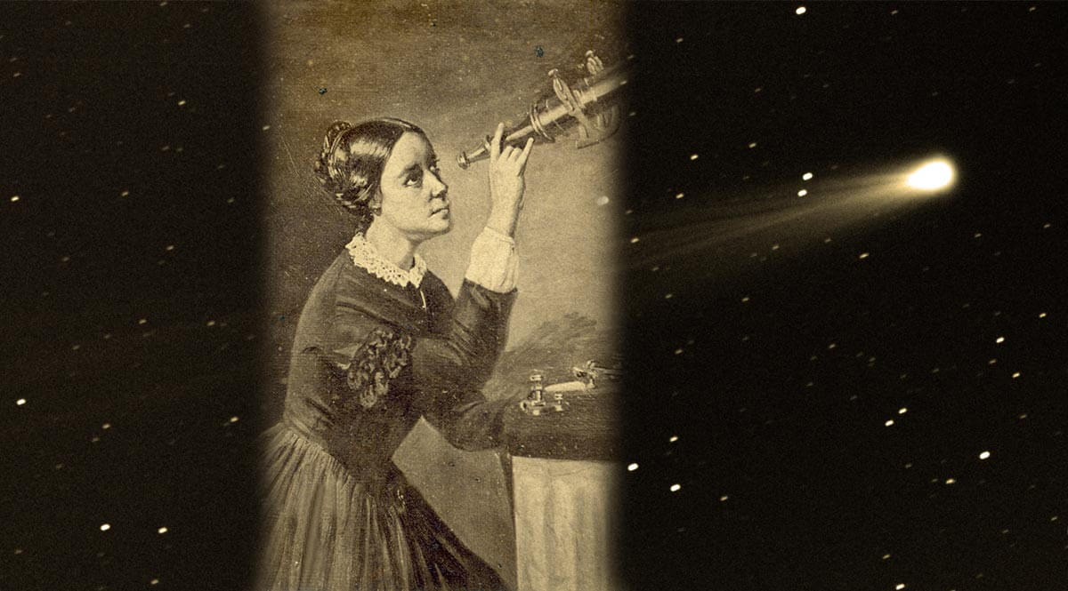 mariobianchi18's tweet photo. Il #1ottobre 1847 #MariaMitchell, la prima astronoma Usa, scrutando il cielo attraverso il telescopio fatto in casa nel suo osservatorio a Nantucket, Massachusetts, vede una stella 5 gradi sopra la stella polare, dove prima non ce n'erano. Era la prima cometa scoperta dall'uomo. https://t.co/4Kgkjd8QRX