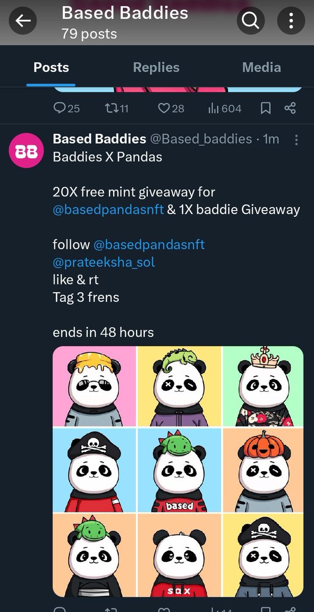 Marvreum's tweet photo. @Based_baddies @basedpandasnft @prateeksha_sol Why are you launching multiple projects without one Minting out
Launch and abandon scheme 😡
#endscam
😏😏 https://t.co/YgGIOnNFlg