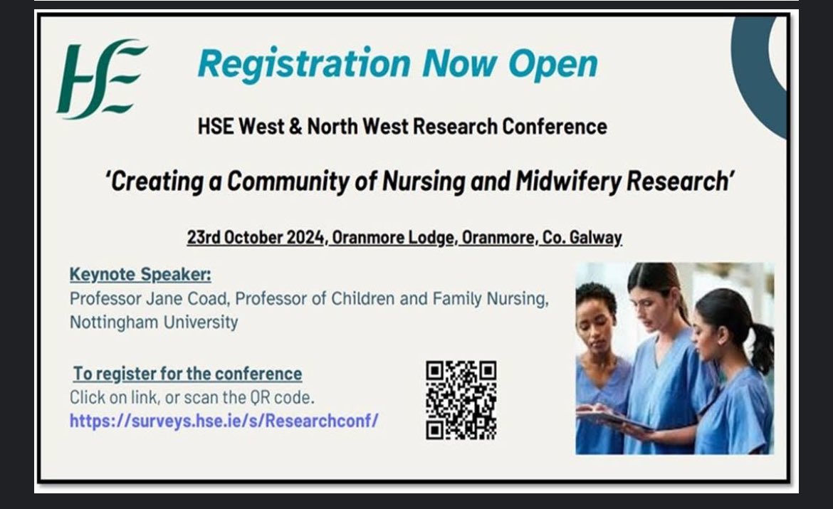 Olive Gallagher (@gallagher_olive) on Twitter photo Join our Community of Nursing & Midwifery Research on Oct23rd in Galway , explore clinical academic pathway for nursing / midwifery with us with key note speaker <a href="/CoadProfessor/">Professor Jane Coad RN FRCN</a> @CanUniGalway <a href="/CNMESligo/">CNME Sligo, Leitrim and West Cavan</a> <a href="/CNMEGalway/">CNME Galway</a> <a href="/CDONMSaolta/">ChiefNurse</a> @saoltagroup Join our Community of Nursing & Midwifery Research on Oct23rd in Galway , explore clinical academic pathway for nursing / midwifery with us with key note speaker <a href="/CoadProfessor/">Professor Jane Coad RN FRCN</a> @CanUniGalway <a href="/CNMESligo/">CNME Sligo, Leitrim and West Cavan</a> <a href="/CNMEGalway/">CNME Galway</a> <a href="/CDONMSaolta/">ChiefNurse</a> @saoltagroup