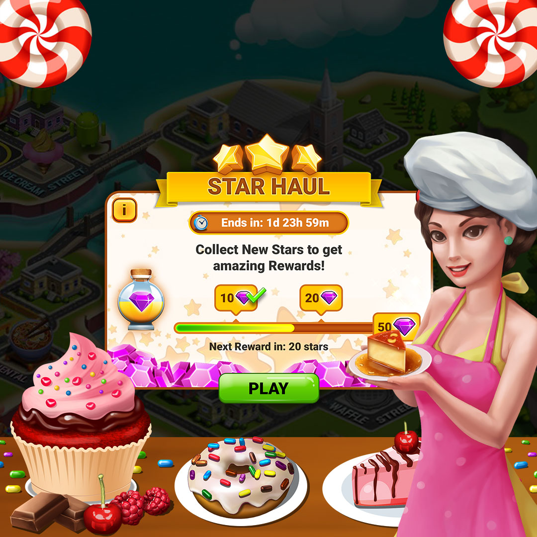 myfoodtruckchef's tweet image. 🍰Satisfy your sweet tooth with Star Haul: #Desserts Edition!🍮Claim new Star ratings and earn #delicious Milestone rewards!🍫This limited-time event won&apos;t last, so get #limitedtimeevent

#Android: bit.ly/3QHSRC5
#iOS: apple.co/3QLs9bO

#desserttime #FoodTruckChef