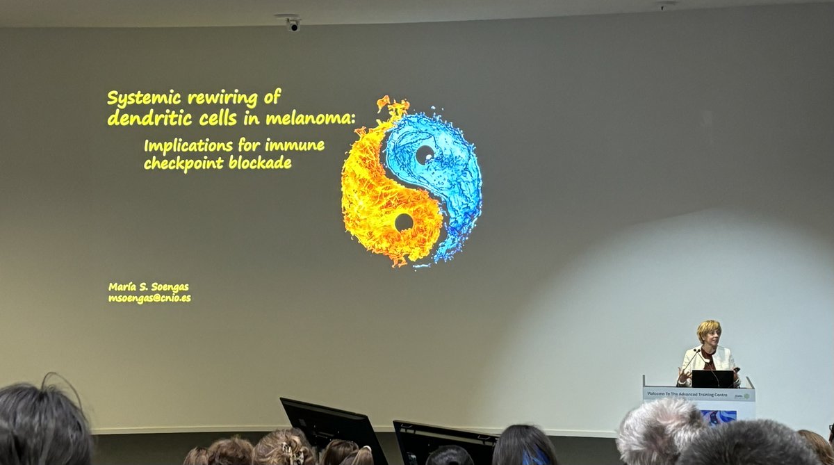 Marek Piprek (@piprekmarek) on Twitter photo Fantastic talk by Marisol <a href="/msmelanoma/">Marisol Soengas</a> on melanoma! 🖤⚪ She explored the yin-yang balance in studying complex lymphatics and highlighted exciting findings in dendritic cell biology. A great deep dive into hard-to-study areas! #EESMetastasis #Melanoma #CancerResearch #Immunology Fantastic talk by Marisol <a href="/msmelanoma/">Marisol Soengas</a> on melanoma! 🖤⚪ She explored the yin-yang balance in studying complex lymphatics and highlighted exciting findings in dendritic cell biology. A great deep dive into hard-to-study areas! #EESMetastasis #Melanoma #CancerResearch #Immunology