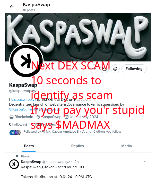 MadMaxMeme's tweet photo. Ok, that one is just to easy, sorry - if you pay to such a cheap scam, you should leave crypto, but first buy some $MadMax and $Apes on Marketplace: https://t.co/4t34vAt4rL
and come back in 1 year. https://t.co/MaJ6CwqxUT