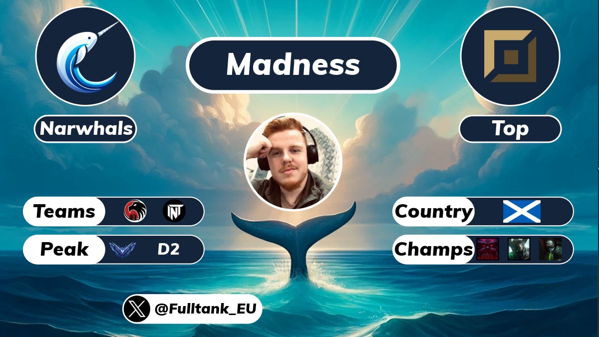 Whalepower_LoL's tweet photo. AAAAchtung! 🪖 @Fulltank_EU Übernimmt als Commander in der Oberen Linie und verweist Garenmains des Spiels. Jim Murray's bester Freund ist unser neues Mitglied der Jedis of the sea. Willkommen Sean! https://t.co/w7WJTObKbg