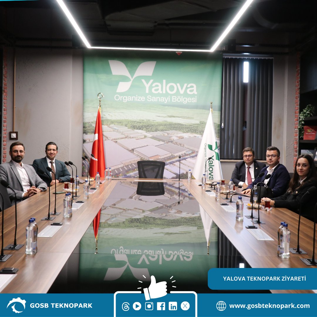 Genel Müdürümüz Prof. Dr. Murat Çemberci ve ekibimiz, Yalova Teknopark Genel Müdürü M. Yasin Gök’ü ziyaret etti. Ziyaret kapsamında, GOSB Teknopark ve Yalova Teknopark’ın yeni vizyonu aktarırken iki kurum arası gerçekleştirebilecek projeler üzerine fikir alışverişinde bulunuldu.