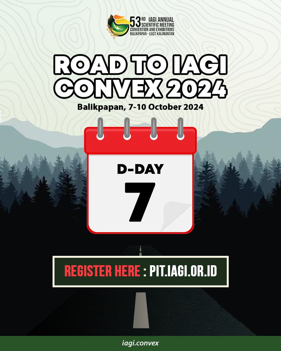 iagi_official's tweet photo. IT'S ALMOST TIME!!! ⏰
Register yourself at:
https://t.co/4kzhVv8Gmf

#IAGI #PITIAGI2024 https://t.co/461zjBKO1Z
