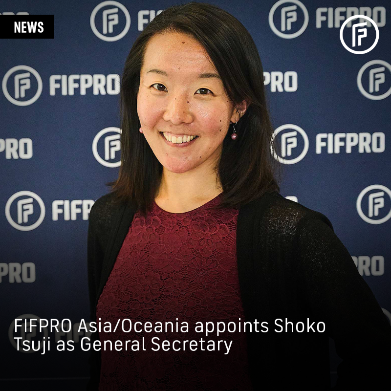 FIFPRO's tweet photo. #FIFPRO Asia/Oceania has appointed Shoko Tsuji as its new General Secretary. 

Shoko has stepped down from her global player relations role to focus on leading the division's strategy for players across Asia and Oceania.

@txocolatina