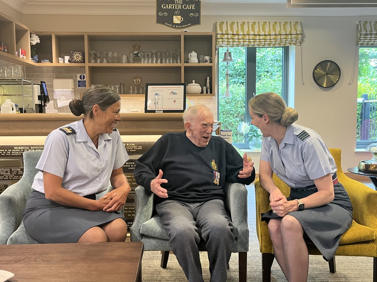 It's International Day of Older Persons which celebrates the amazing impact that senior citizens have in our communities. RAF High Wycombe are proud to support our veterans residing at the local <a href="/StarandGarter/">Royal Star & Garter</a>. Here are our personnel at the RS&amp;G during Armed Forces Day in 2024.