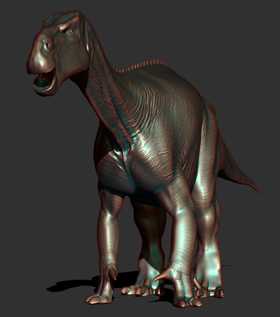 ArtofFabricious's tweet image. So, let's try to get back in the saddle, shall we? Iguanodon bernissartensis has been waiting on a shelf for way. too. long.
This guy will be rather gnarly looking, but will also be heavily inspired by the gorgeous illustration by @Himmapaan, who is wonderful and deserves love.