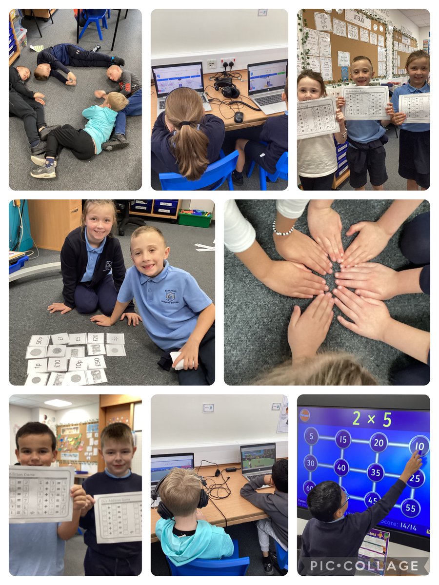 BankheadPrimary's tweet photo. We had a busy week in Room GP celebrating Math Week Scotland. We made different shapes, played various math games and revised number patterns @SLCNumeracy #MathWeekScot #MathsTales https://t.co/65IHv8l05q