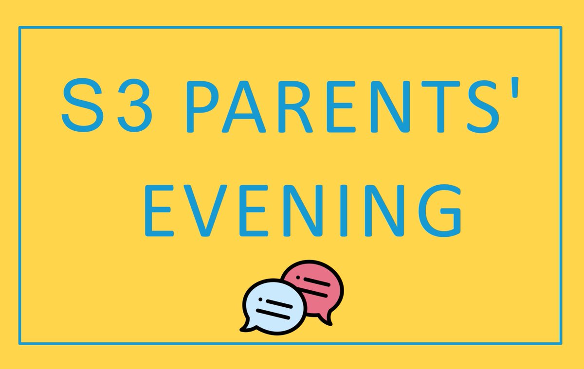 clydebankhigh's tweet photo. S3 Parents' Evening will take place Thursday 10th October from 4pm onwards. Appointments can be made through our online booking system.
https://t.co/hlWsPxg1P0
#parentevening https://t.co/I6ZGqONw7r