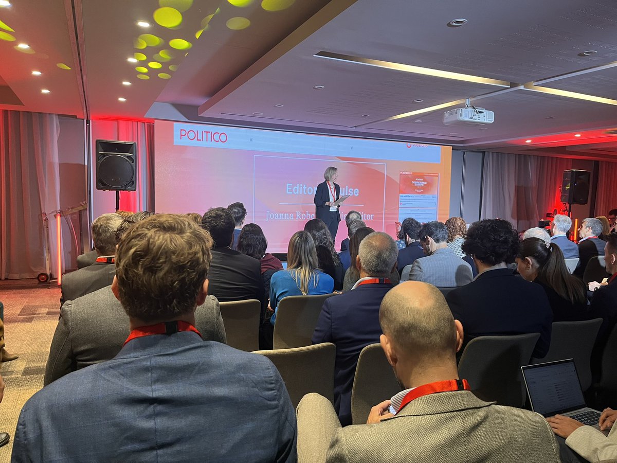 A packed house for Competitive Europe week, kicking off in Brussels! Congrats to the <a href="/LivePOLITICO/">POLITICO Live</a> team 🎉