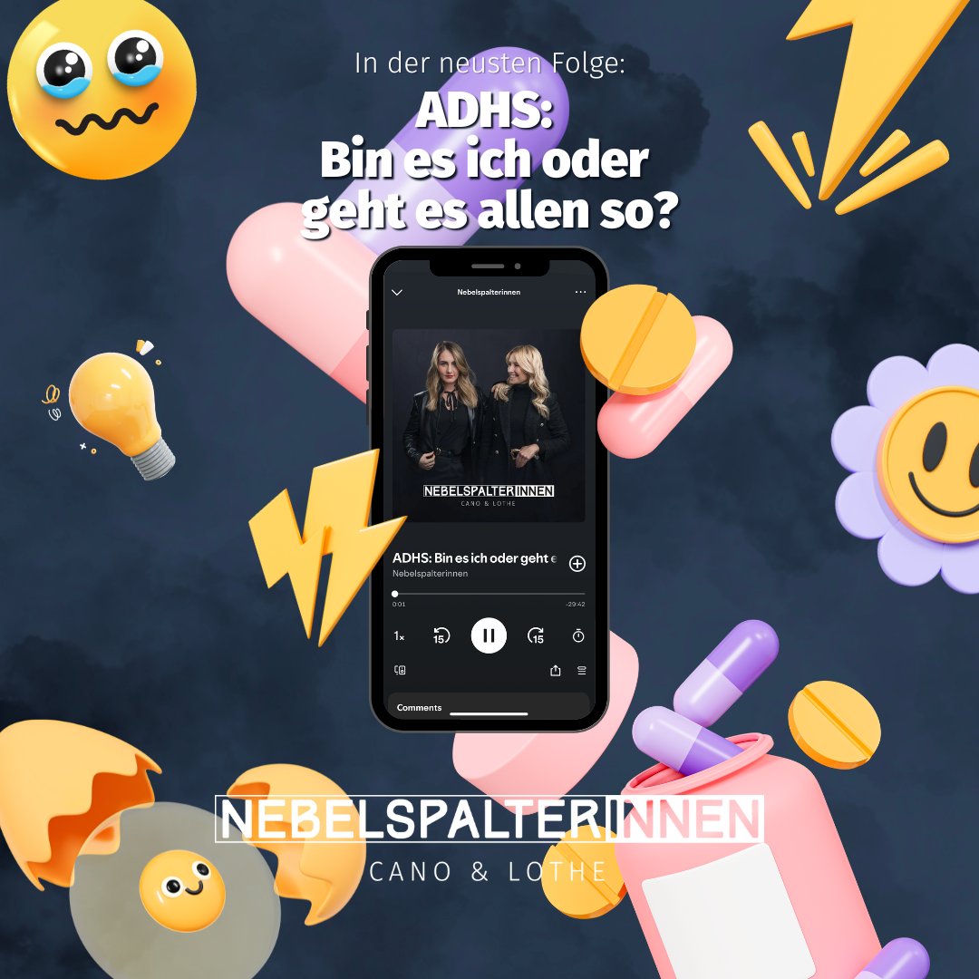 🎙️ In unserer aktuellen Folge #Nebelspalterinnen sprechen <a href="/mariarahel_cano/">Maria-Rahel Cano</a> und ich über ADHS – ein Thema, das uns beide betrifft und unser Leben lang begleiten wird.💡💬