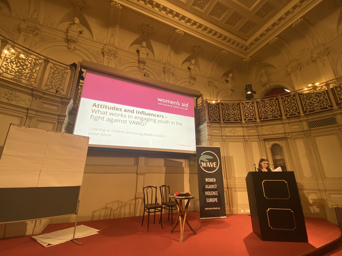 “Attitudes set the scene for relationships” understanding what influences this is central to preventing domestic abuse. Katherine Dean shares findings from <a href="/womensaid/">Women's Aid</a> research at #waveconf2024 <a href="/WAVE_europe/">WAVE Network</a>