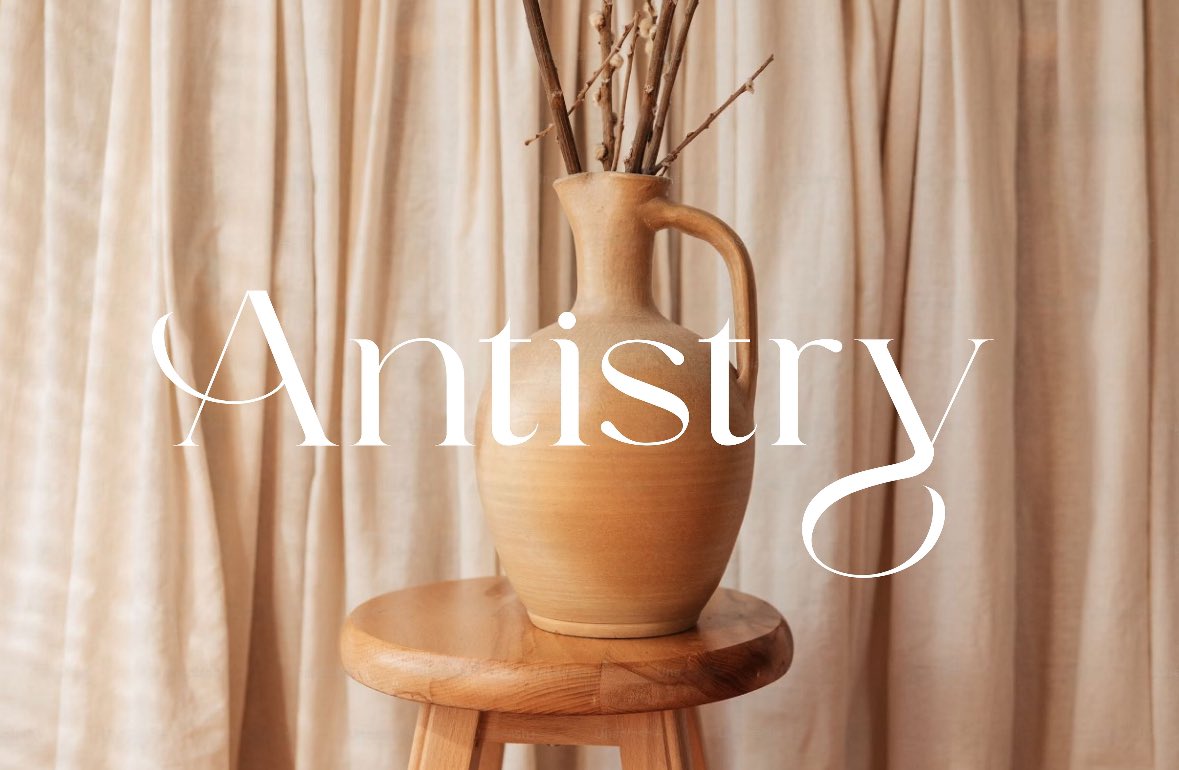 Antistry: Brand Identity design for a home &amp; office decor brand.

Link of full project: behance.net/gallery/206534…