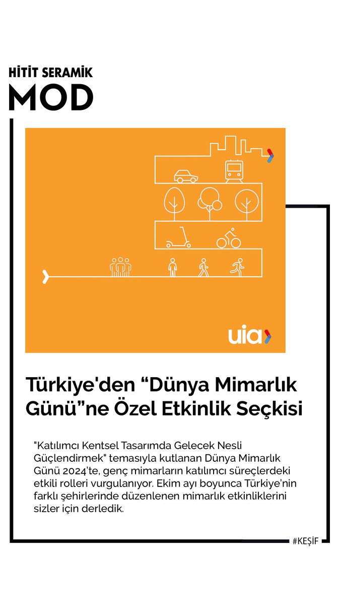 HititSeramik's tweet photo. Türkiye'den “Dünya Mimarlık Günü”ne Özel Etkinlik Seçkisi. İçeriğe buradan ulaşabilirsiniz! https://t.co/zJyhtS7Gcj

#HititSeramik #HititOnTheGo #HititMOD #Moodboard https://t.co/hpPfzFZRzC